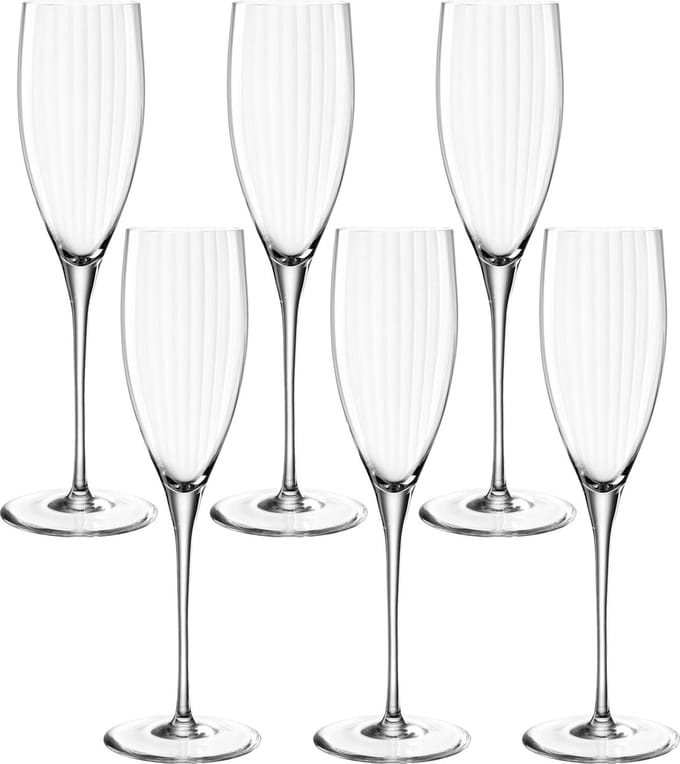 Leonardo Poesia champagneglas 250ml transparant - set/6