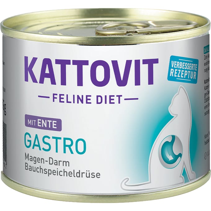 12x185g Gastro Eend Kattovit Kattenvoer