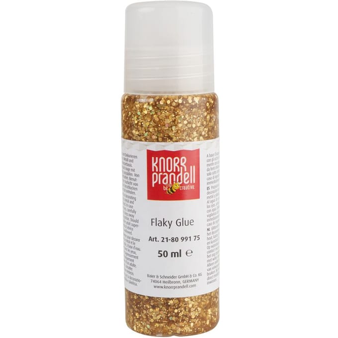 Glitter Flaky Glue - Goud, Regenboog
