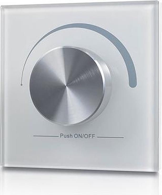 Groenovatie LED RF Enkelkleurige Dimmer Wand - Draadloos - Wit - Pro