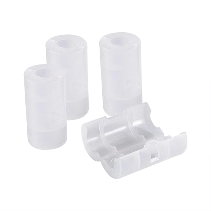 4 Stuks AA naar Maat C Batterijadapters Houder Schakelaar Converter Cases Doos Wit white