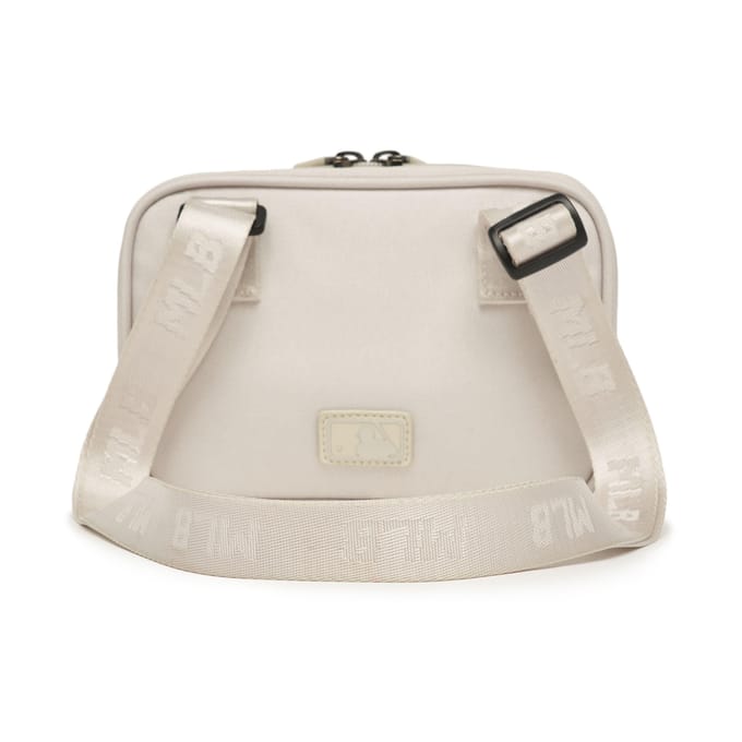 MLB NY Casual Effen Kleur Rits Camera Tas Dames Schoudertas Wit 7ACRM013N-50BGL White white