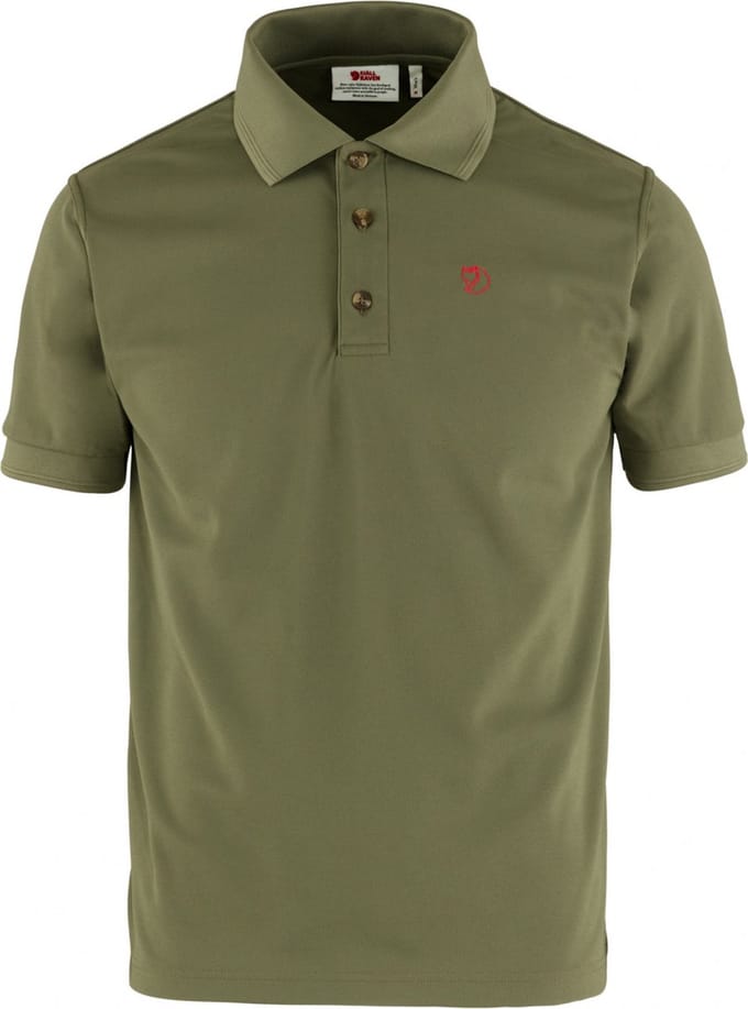 Fjallraven - Crowley Pique Shirt M - LIGHT OLIVE - - Maat S
