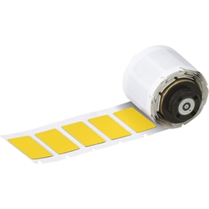 Brady M6-04-7593-YL polyester labels geel | 27 mm x 18 mm (origineel)