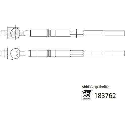 Axiaalgewricht, spoorstang FEBI BILSTEIN 183762