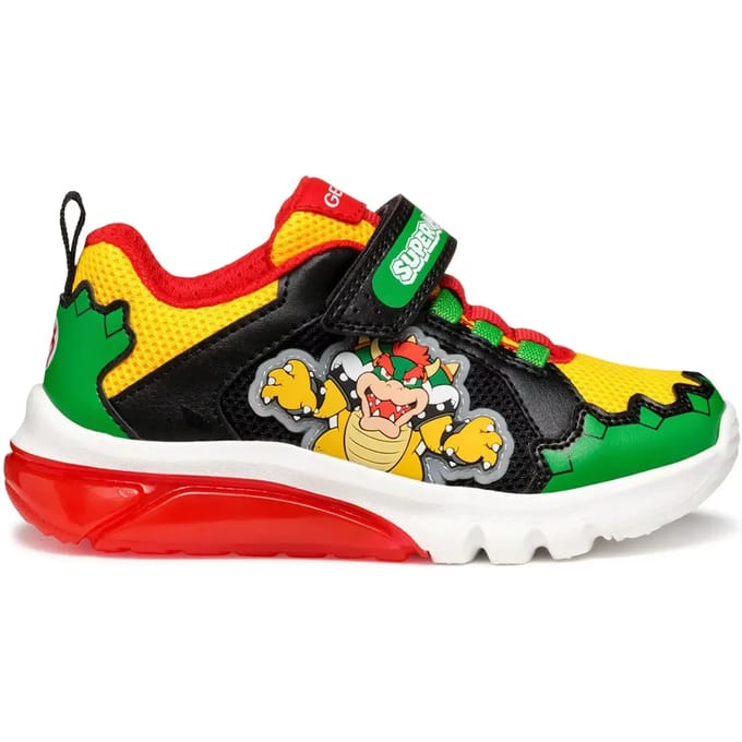 GEOX CIBERDRON TIENERS Sneakers - GROEN/ROOD