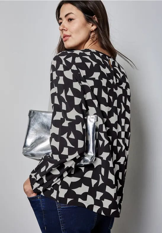 Bedrukte blouse