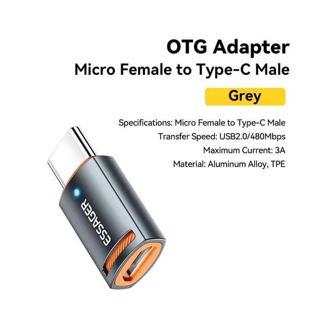 Essager USB3.0 OTG-adapter Type-C USB-A Micro Female naar USB Micro iP Type-C Male Converter voor Macbook Xiaomi iPhone OTG-adapter