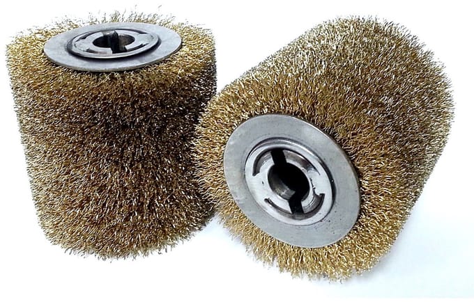 GLOB TOOLS - Houtverouderingsborstel - Messing - 100x100x19 mm