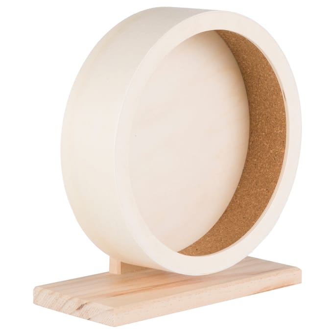 Trixie - Knaagdier Speelgoed - Hamsterrad - Looprad Hout - 28 cm diameter
