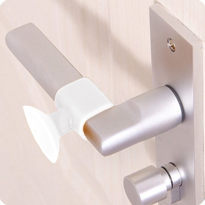 Deurstopper | Deurstoppers Voor Binnen & Buiten | Zuignap Met Haak | WIT