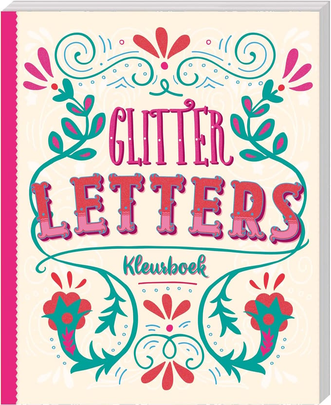 Glitterkleurboek Letters