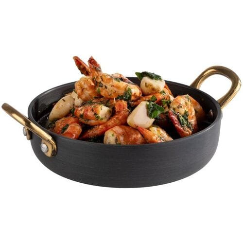 GGM Gastro (6 Stück) Serviertöpfchen - CASTORO - Aluminum - 0,5 Liter - Ø 150mm - Grau