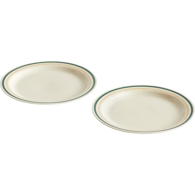 Set van 6 Porseleinen Dinerborden - Marmergrijs, 26.7 cm