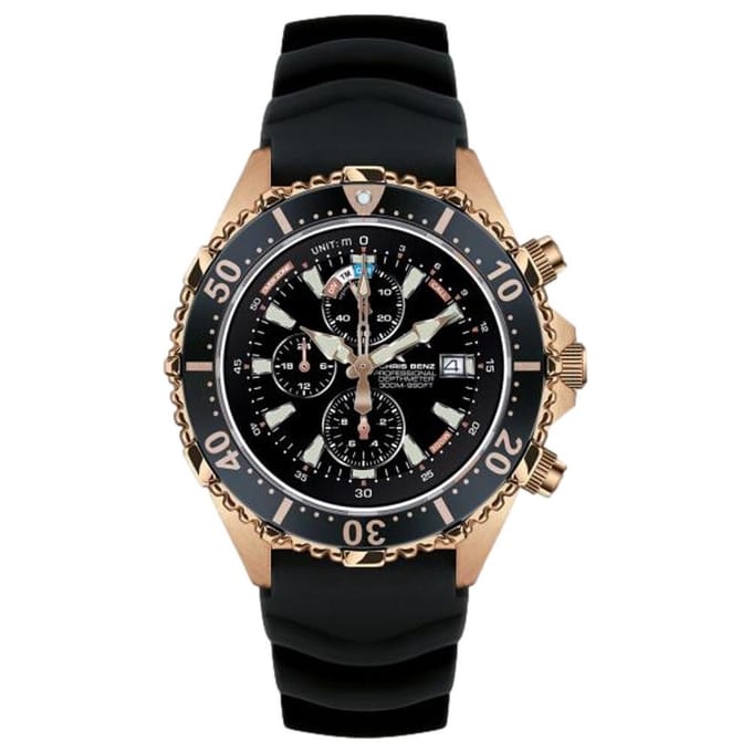 Chris Benz - CB-C300X-C-KBS - Duikhorloge - Unisex - Quartz