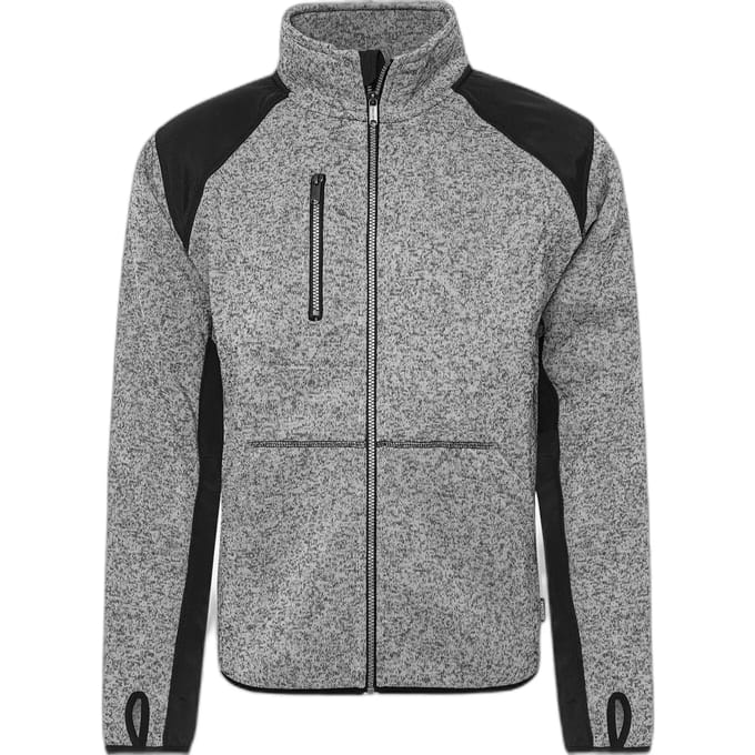 Fristads Fleece Sweatjack 7451 Prkn - Grijs/Zwart - M