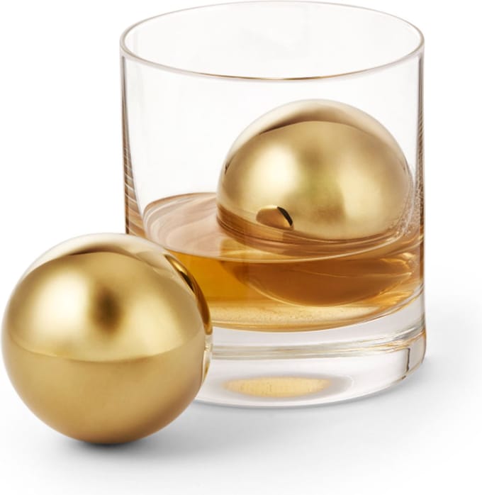 Philippi Design Ijsbollen RVS Titanium COLLINS – 2-delig - Geschenkverpakking