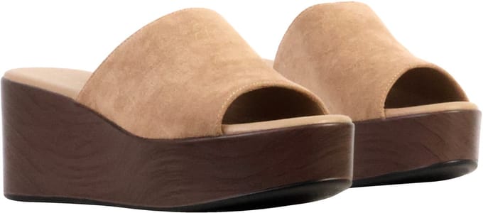 LBS-sandalen met sleehak om aan te trekken