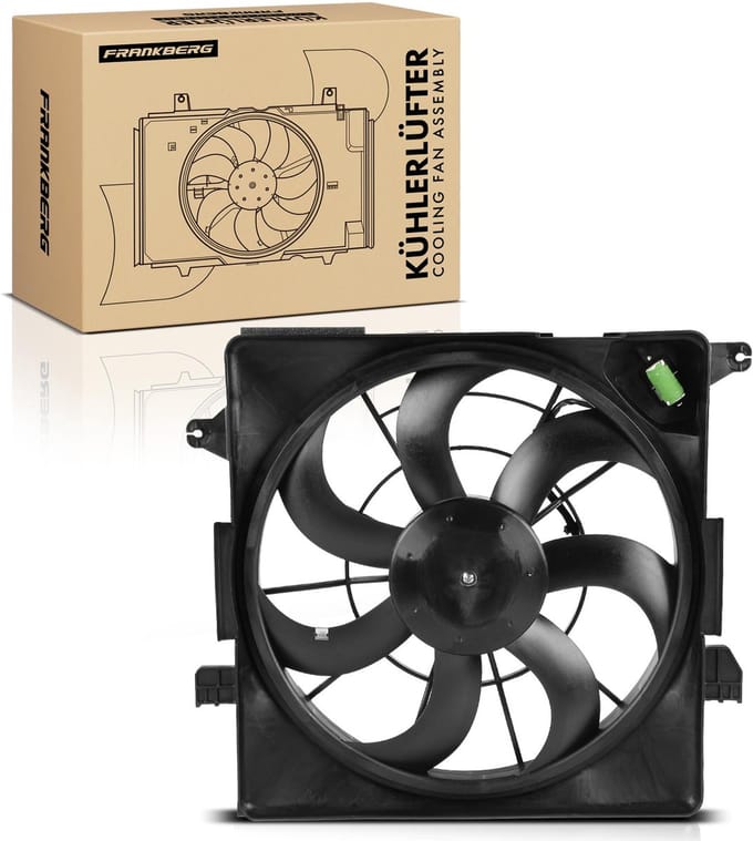 Frankberg 1x Motorradiator enkele ventilator