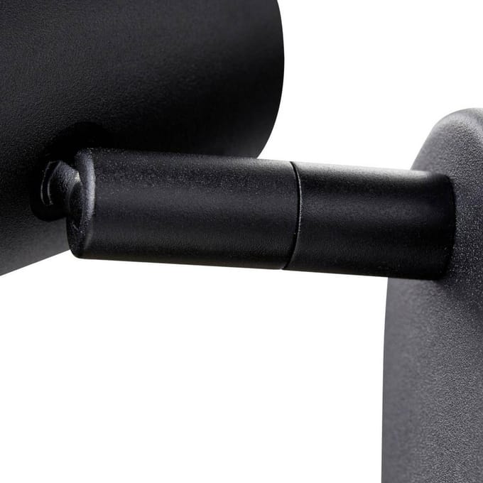 SLV LED wandspot Noblo, dimbaar tot warm, zwart, 13  cm