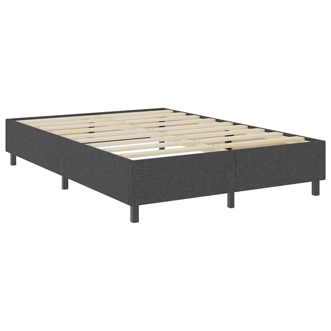vidaXL - Boxspringframe - stof - grijs - 140x200 - cm