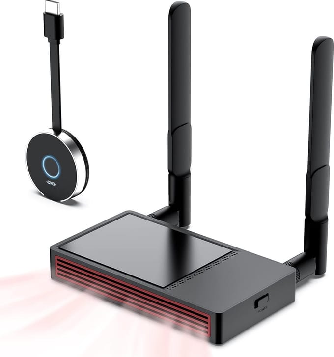 Viatel 4K long range Wireless HD Transmitter ReceiverWireless HDMI Transmitter and Receiver WiFi Dongle 4K Ultra HD Streaming Video Display Wireless Adapter