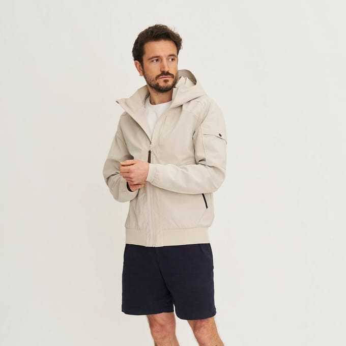 Travelin' Helde Heren - Hardshell Jas - Waterdicht - Zand