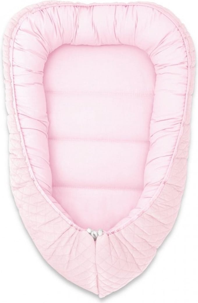 Babybam Babynestje Soft Velvet Pastel Roze