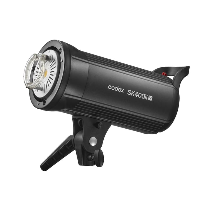 Godox SK400II-V Verbeterde studioflitslamp 400Ws vermogen 5600 +/- 200K stroboscooplamp Ingebouwd 2.4G UK Plug gray