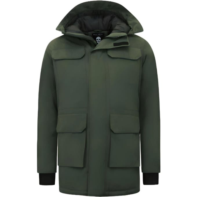 Winter Jas Heren - Parka Heren Winterjas - 7169 - Groene Jas