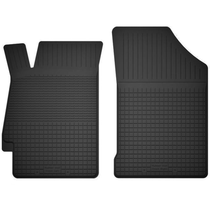 Wielganizator BasicProtect Serie - Rubberen Autovloermatten - Voor - 1,5 cm Rand - Antislip