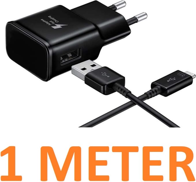 Bedrade oplader - 15 W - 1 Meter - Micro-USB - Snellader