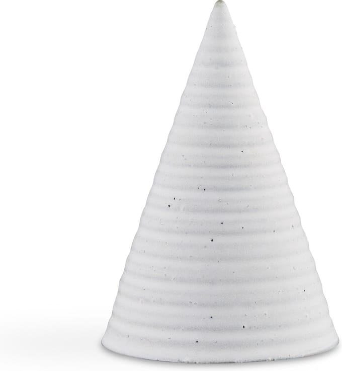 Kähler Design Glazed Cone - 15 cm - Licht Grijs