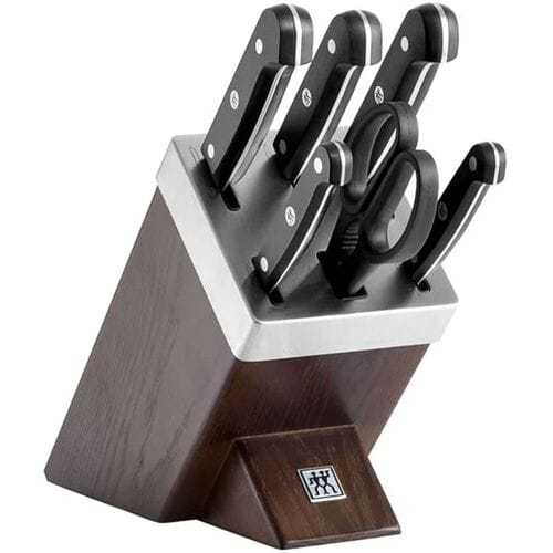 ZWILLING GOURMET SharpBlock - Zelfslijpend messenblok - 7 stuks - Bruin