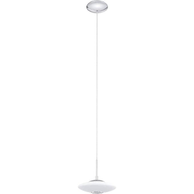 Melina - Hanglamp - 1 Lichts - Ø210mm. - Chroom - Wit