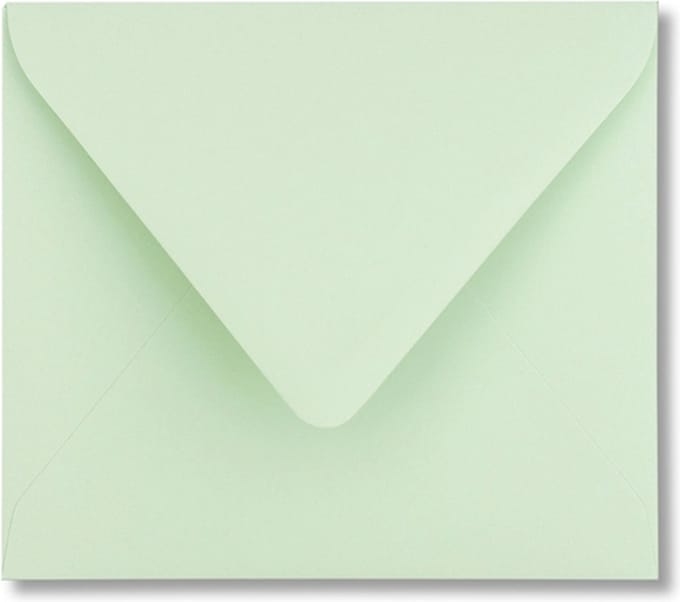 Envelop 12,5 x 14 Lentegroen, 60 stuks