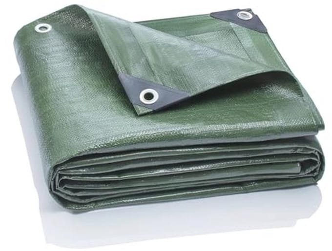 Premium Afdekzeil 1.5x6 m - 200g/m2 Groen - Waterdicht en Scheurvast