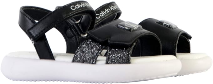 Kindersandalen met klittenband, jeans, V3A2-8050