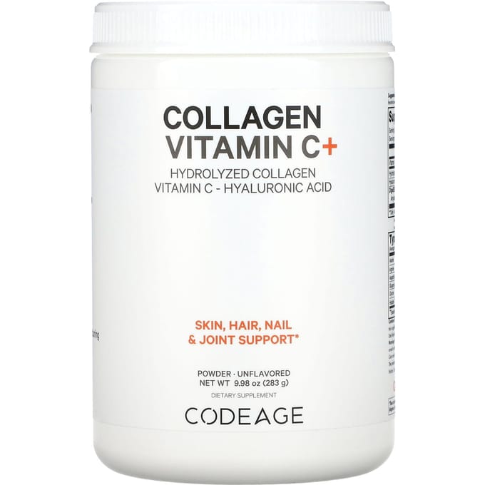 Codeage, Collageen Vitamine C + Poeder, Ongezoet, 283g (9,98 oz)