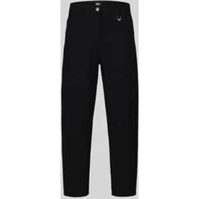 Recht broek met riemlussen model 'Baggy Smart'