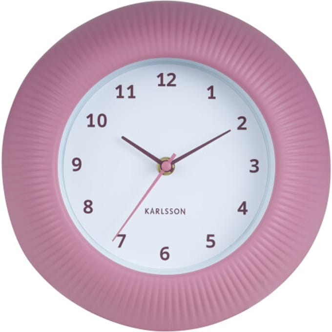 Karlsson wandklok tender rib rose tan- Ø25cm