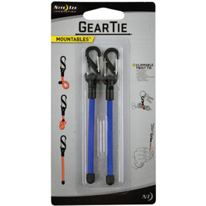 Nite Ize Gear Tie Clippable Allesbinder 2-Pack Blauw 7,5CM