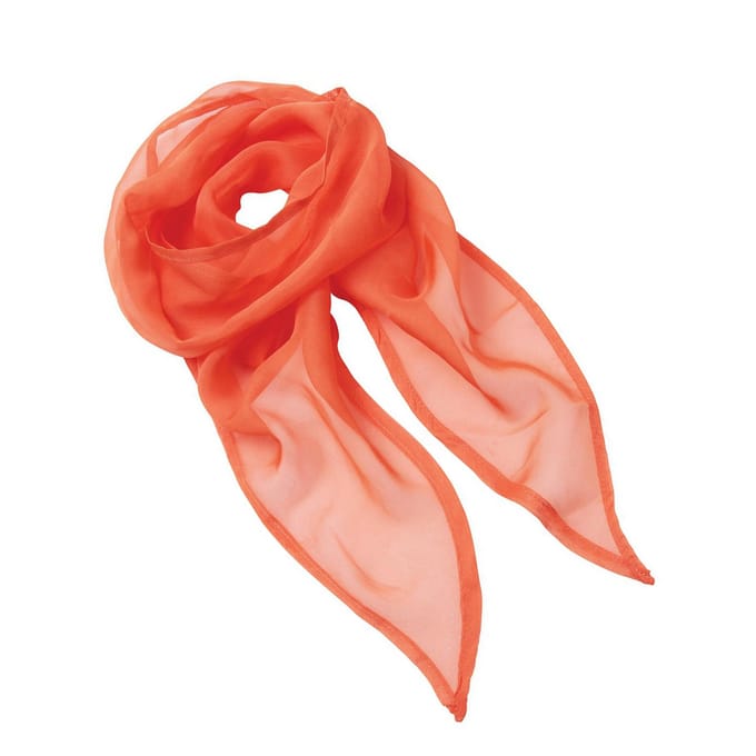 Premier Dames/Dames Chiffon Sjaal (Oranje)