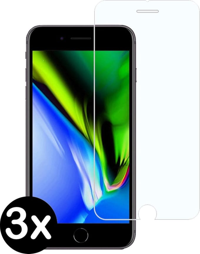 Screenprotector Geschikt voor iPhone 6 Plus Screenprotector Glas Gehard Tempered Glass - Screenprotector Geschikt voor iPhone 6 Plus Screen Protector Screen Cover - 3 PACK