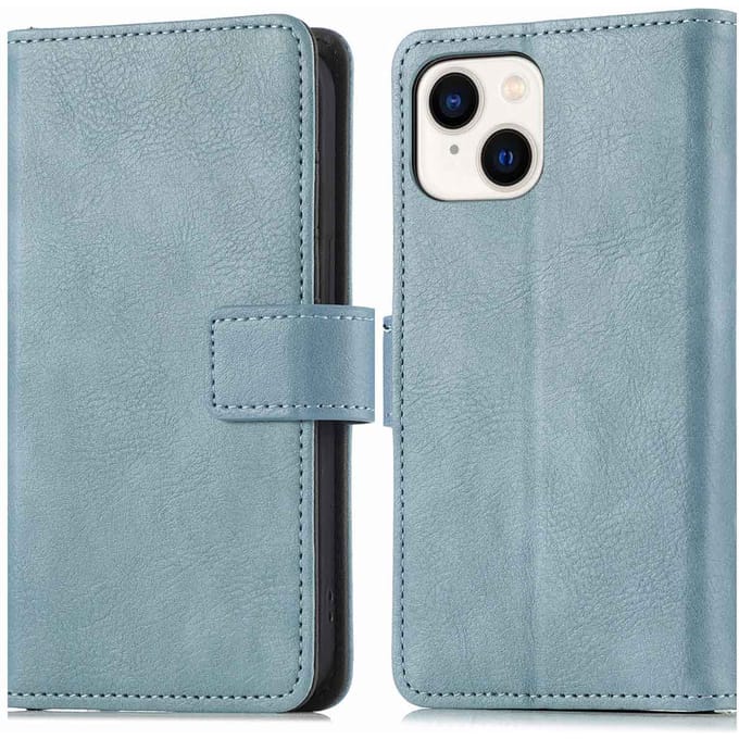 imoshion Hoesje - Geschikt voor Apple iPhone 15 - Luxe Bookcase - Lichtblauw