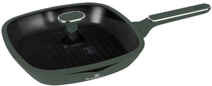 Berlinger Haus 8162 - Grillpan met deksel - 28 cm - Matt Green Collection