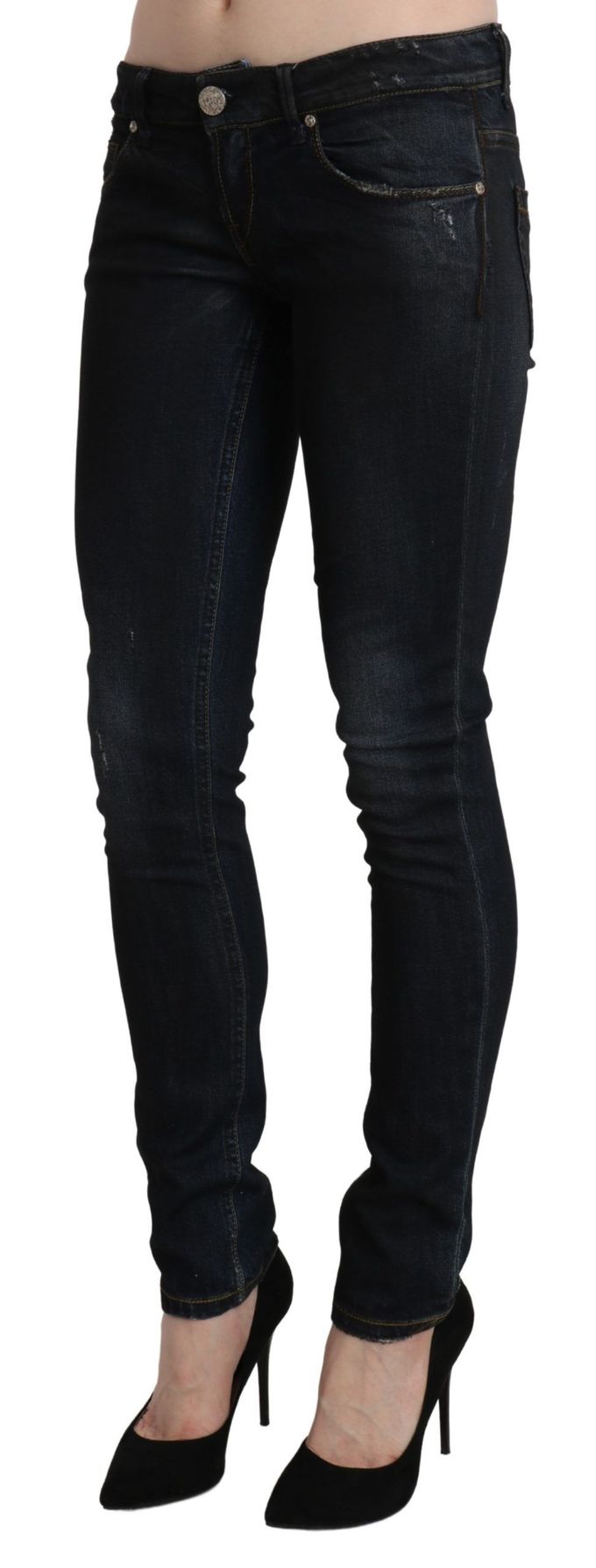 Acht Skinny Jeans Donkere Was