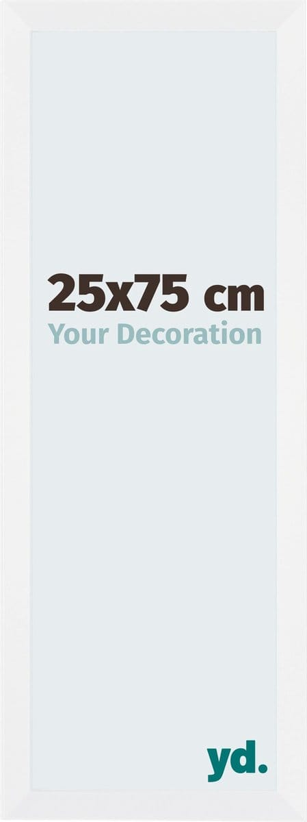 Your Decoration - Fotolijst 25x75 cm - MDF - Wit Mat - Catania