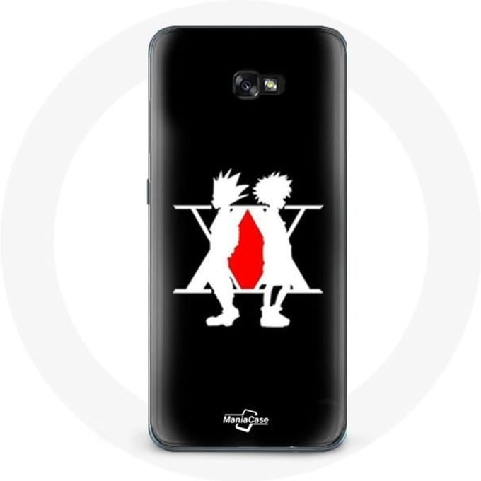 Case voor Samsung A5 2016 Hunter x Hunter Manga-logo zwarte achtergrond zwart