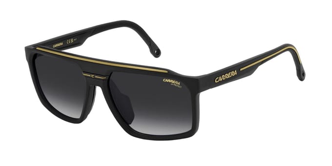 Carrera C 04/S Matte black gold 59/17/145 MAN Zonnebrillen